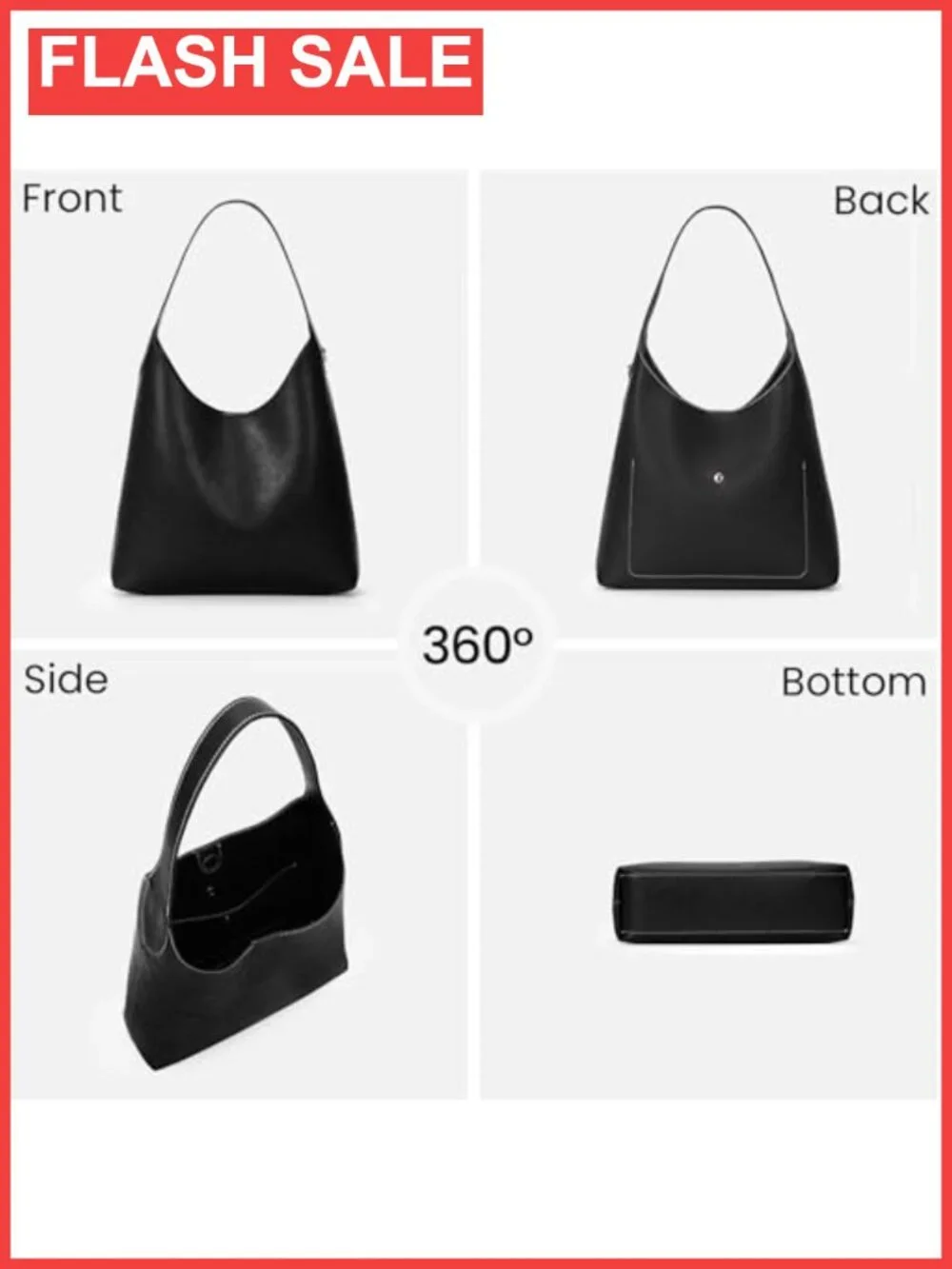Faux Suede Hobo Bag Vegan Leather Shoulder Tote Slouchy Handbag with Cherry